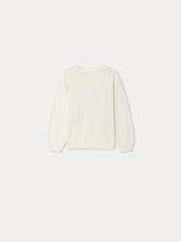 Load image into Gallery viewer, Anumati hand-embroidered garden sweater in organic cotton
