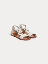Load image into Gallery viewer, Elmas milk white leather sandals

