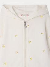 Load image into Gallery viewer, Talent hoodie embroidered with cherries in organic cotton
