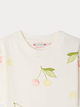 Load image into Gallery viewer, Thida T-shirt with cherry print in organic cotton

