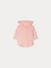 Load image into Gallery viewer, Tainy pink burnou in organic cotton
