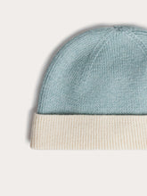 Load image into Gallery viewer, Darbo blue wool and cotton beanie
