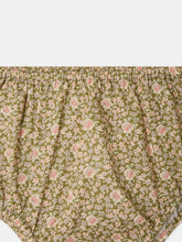 Load image into Gallery viewer, Aki bloomer in lime green Liberty organic cotton fabric

