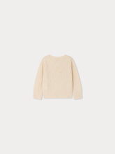 Load image into Gallery viewer, Lysandra cardigan with round neck and cherry embroidery

