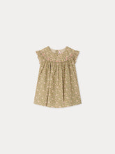 Load image into Gallery viewer, Amantine dress smocked and hand-embroidered in Liberty organic cotton fabric
