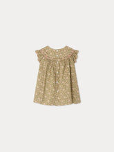 Load image into Gallery viewer, Amantine dress smocked and hand-embroidered in Liberty organic cotton fabric
