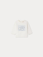 Load image into Gallery viewer, Dahlia sweatshirt embroidered with cherry in organic cotton
