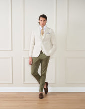 Load image into Gallery viewer, LINEN BLEND WINDOWPANE BLAZER
