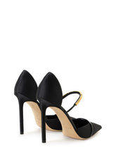Load image into Gallery viewer, D&#39;Orsay pumps in satin fabric with jewel detail
