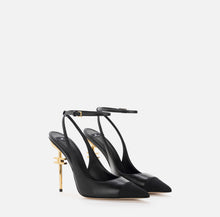 Load image into Gallery viewer, Nappa leather slingback on sculpted heel
