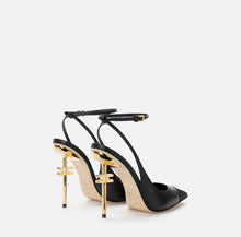 Load image into Gallery viewer, Nappa leather slingback on sculpted heel
