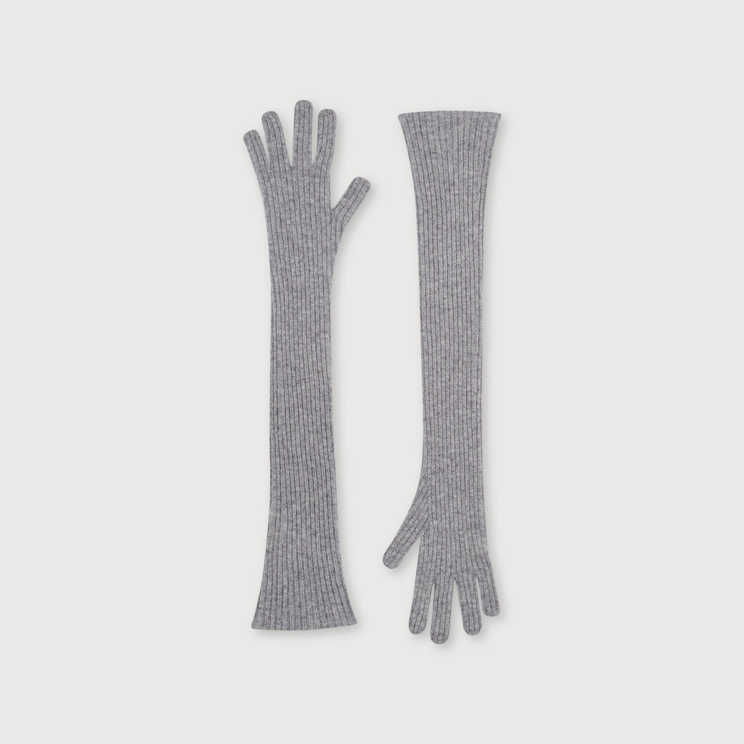 Long cashmere gloves