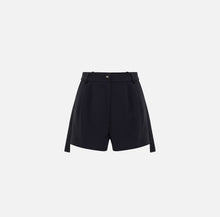 Load image into Gallery viewer, Crêpe tuxedo shorts with satin bands
