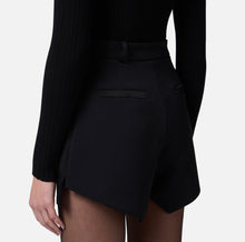Load image into Gallery viewer, Crêpe tuxedo shorts with satin bands
