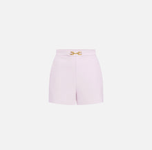Load image into Gallery viewer, Shorts in crêpe fabric with flaps and logo plaque
