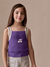 Load image into Gallery viewer, Lily hand-embroidered tank top
