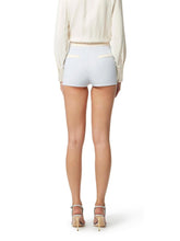 Load image into Gallery viewer, Colour-blocking shorts in double layer crêpe fabric
