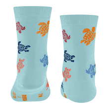 Load image into Gallery viewer, Kids Socks Rondes des Tortues Multicolores - Vilebrequin x Falke
