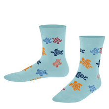 Load image into Gallery viewer, Kids Socks Rondes des Tortues Multicolores - Vilebrequin x Falke
