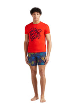 Load image into Gallery viewer, Organic Cotton T-Shirt Placed Embroidered Turtle
