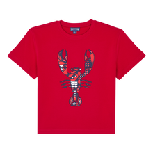 Load image into Gallery viewer, Oversized Organic Cotton T-Shirt Graphic Lobsters
