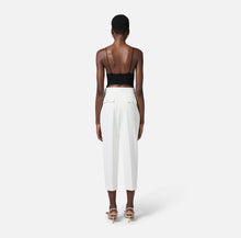 Load image into Gallery viewer, Top with transparency details and corset cuts
