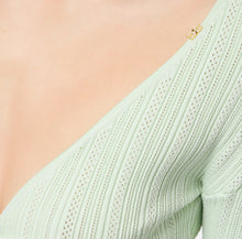 Load image into Gallery viewer, Knit shrug with openwork embroidery

