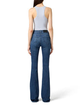 Load image into Gallery viewer, Top in ribbed knit fabric with openwork details
