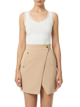 Load image into Gallery viewer, Top in ribbed knit fabric with jewel logo
