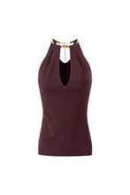 Load image into Gallery viewer, Knit top with jewel snake
