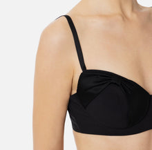 Load image into Gallery viewer, Crêpe top with satin bows
