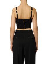 Load image into Gallery viewer, Top in lightweight crêpe fabric with tulle
