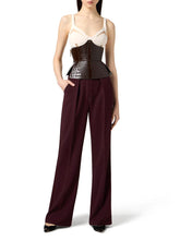 Load image into Gallery viewer, Top in lightweight crêpe fabric with tulle
