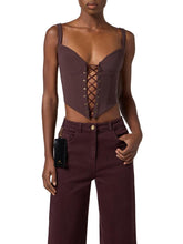 Load image into Gallery viewer, Bustier top in bi-elastic fabric
