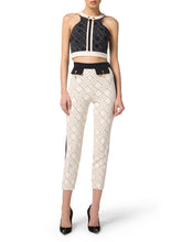 Load image into Gallery viewer, Two-colour top in double-layer crêpe fabric
