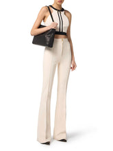 Load image into Gallery viewer, Colour-blocking top in double layer crêpe fabric
