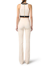 Load image into Gallery viewer, Colour-blocking top in double layer crêpe fabric
