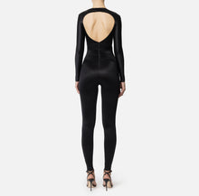 Load image into Gallery viewer, Shiny Lycra jumpsuit with maxi bow
