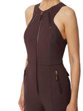 Load image into Gallery viewer, Jumpsuit in double-layer crêpe fabric with zip details
