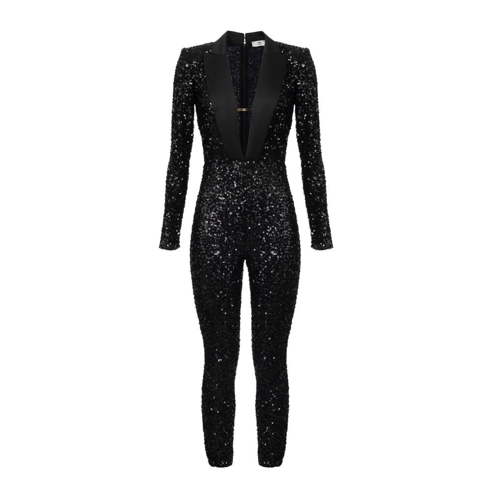 Red Carpet full sequin jumpsuit