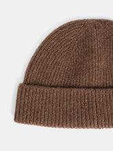 Load image into Gallery viewer, Benny Cuffed Beanie in Coffee Cashmere
