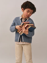 Load image into Gallery viewer, Garfield Blue Cashmere V-Neck Cardigan
