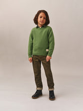 Load image into Gallery viewer, Jason sweater with elbow patches in green wool
