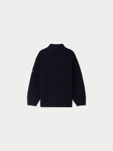 Load image into Gallery viewer, Baldo wool sweater with contrasting high collar
