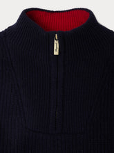 Load image into Gallery viewer, Baldo wool sweater with contrasting high collar
