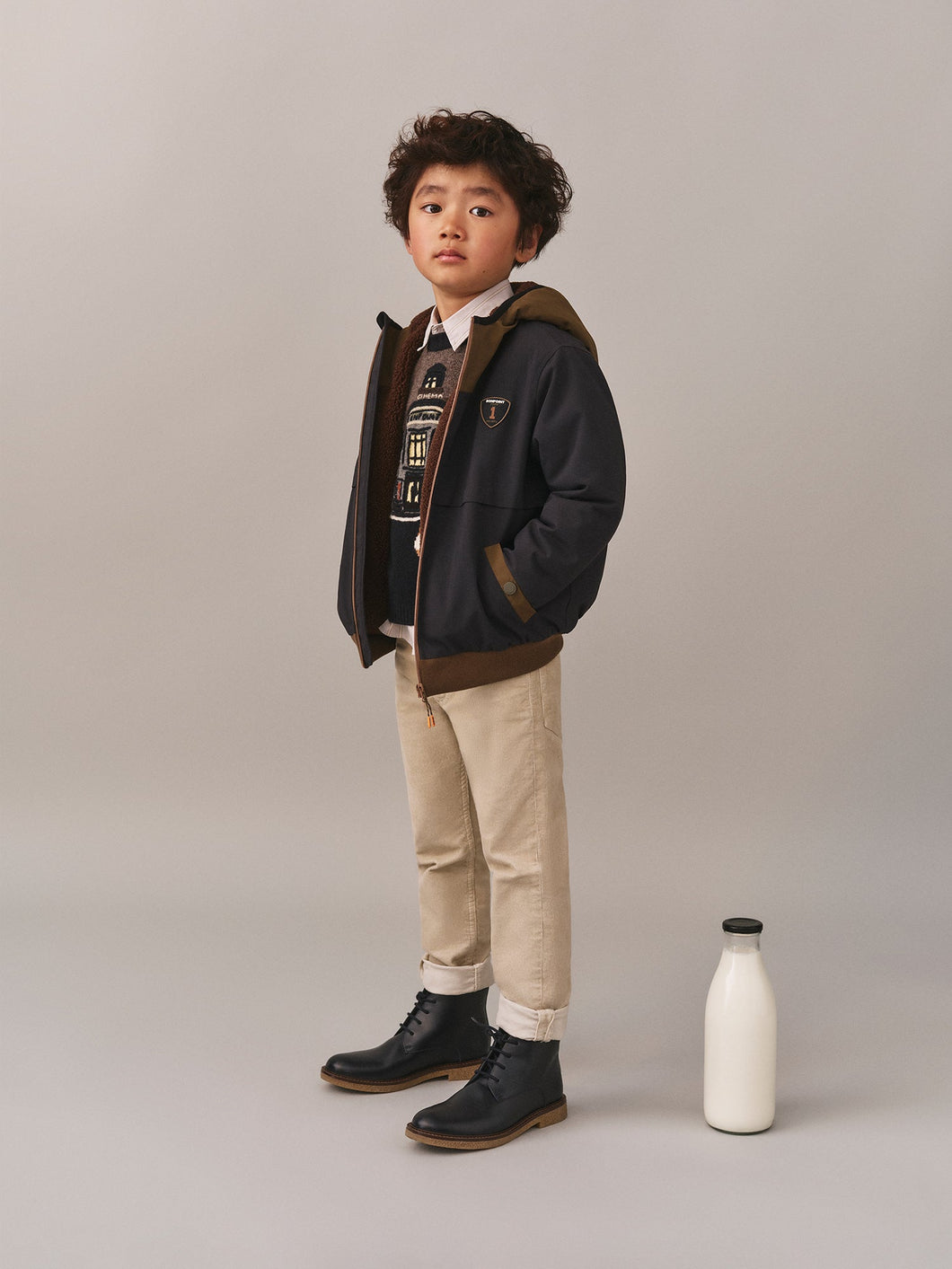 Water-repellent Johnston jacket with Bonpoint badge