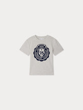 Load image into Gallery viewer, Thibald University Crest Print T-shirt in organic cotton
