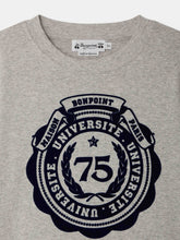 Load image into Gallery viewer, Thibald University Crest Print T-shirt in organic cotton
