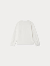 Load image into Gallery viewer, Jartiste T-shirt with pocket and embroidery in white organic cotton
