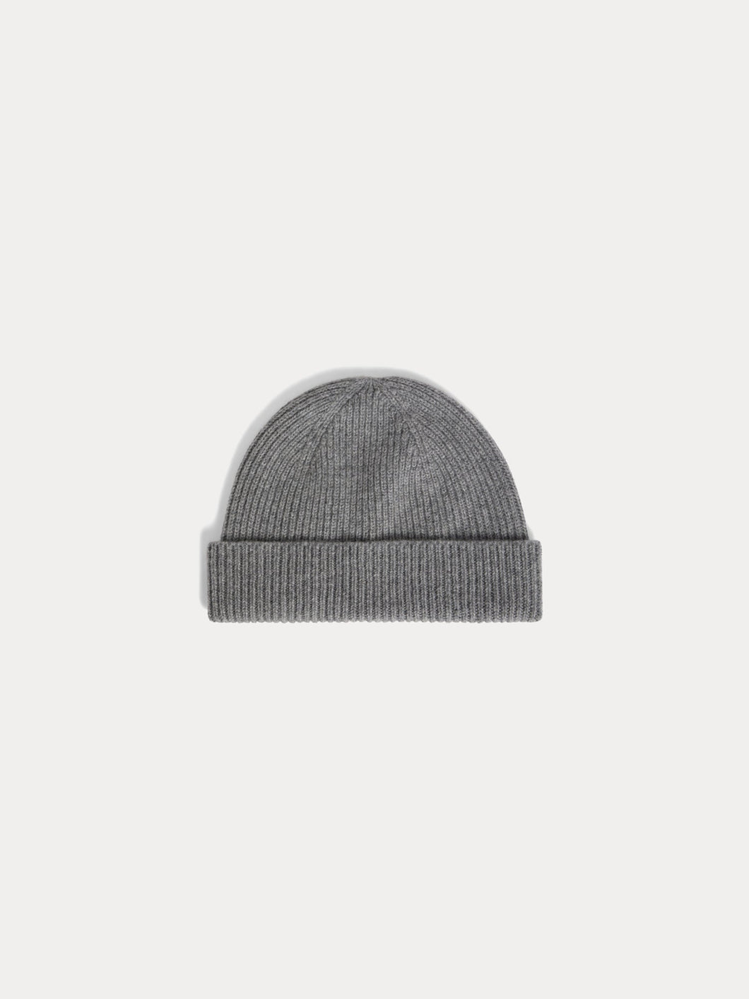 Benny gray cashmere cuffed beanie